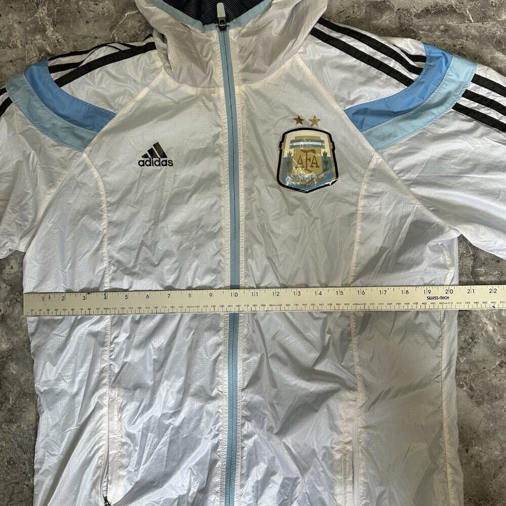 Authentic 2014 Adidas Argentina AFA Rain Jacket Medium World Cup Era Messi Era - Picture 5 of 6